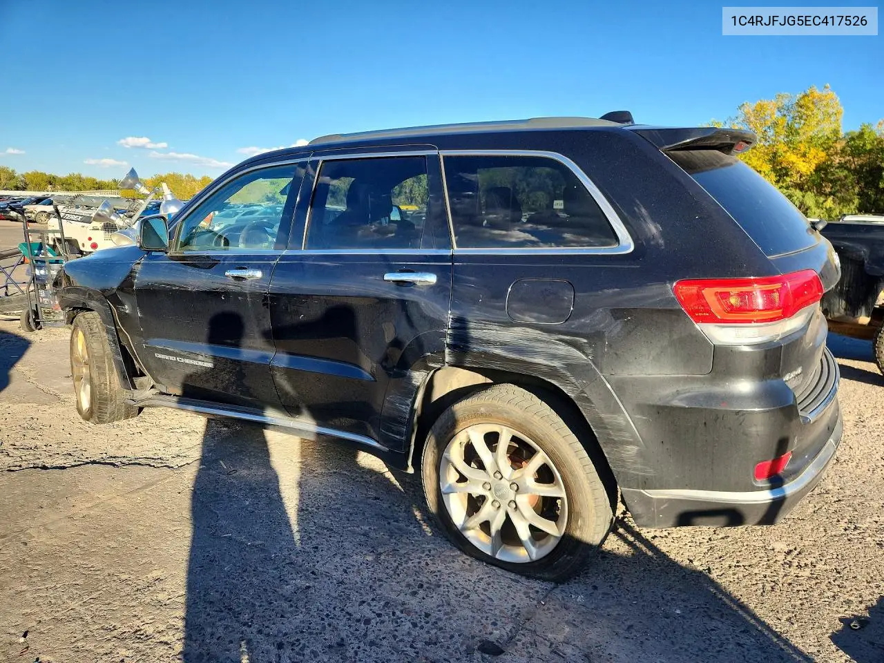 2014 JEEP GRAND CHEROKEE VIN 1C4RJFJG5EC417526 — фото 2