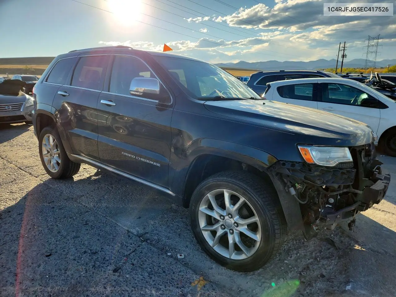 2014 JEEP GRAND CHEROKEE VIN 1C4RJFJG5EC417526 — фото 4