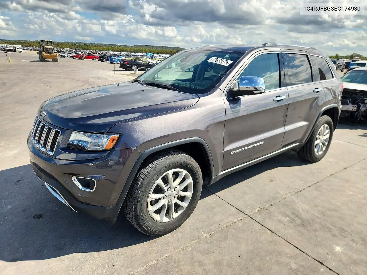 JEEP GRAND CHEROKEE 2014, VIN 1C4RJFBG3EC174930