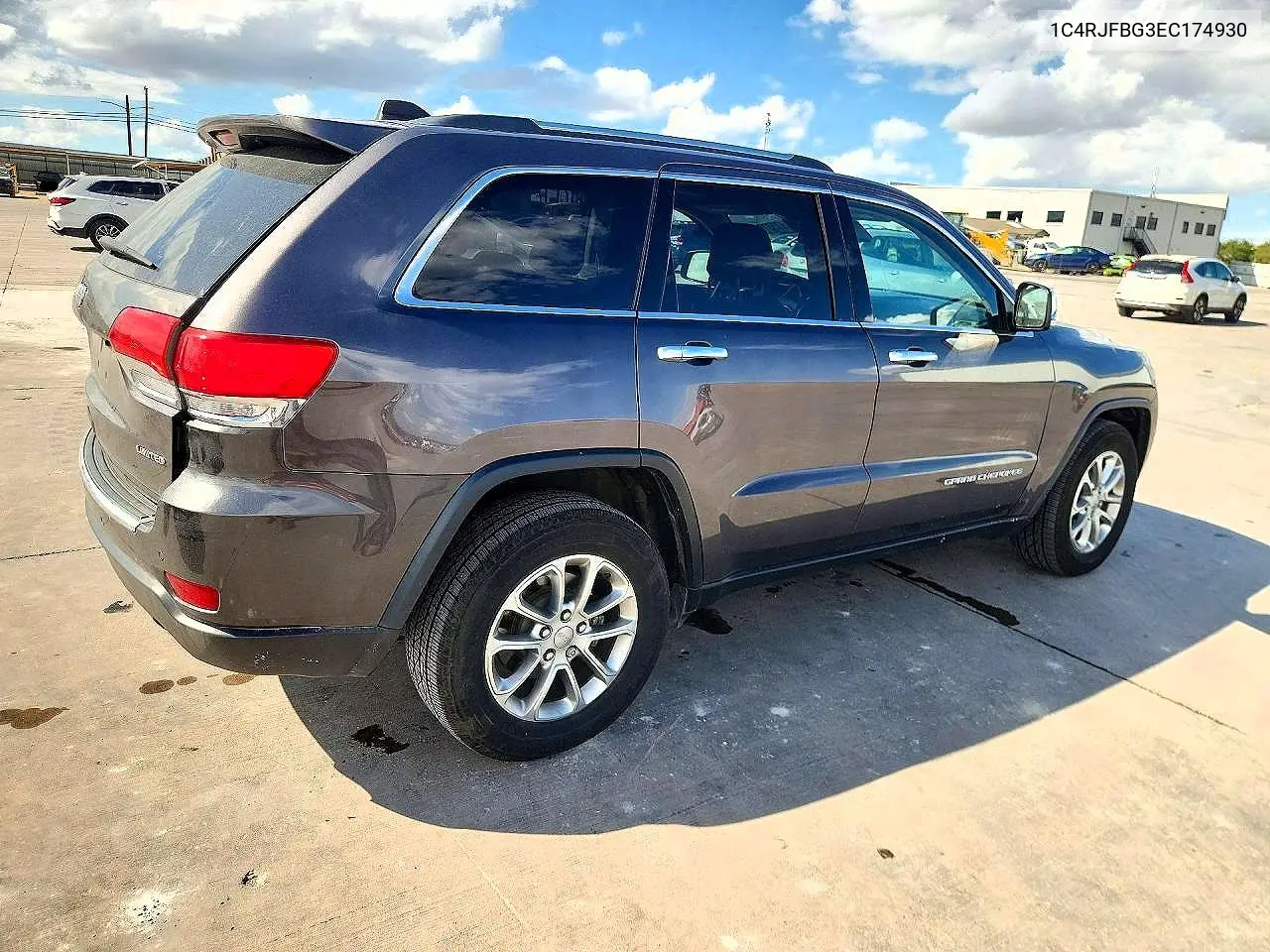2014 JEEP GRAND CHEROKEE VIN 1C4RJFBG3EC174930 — фото 3