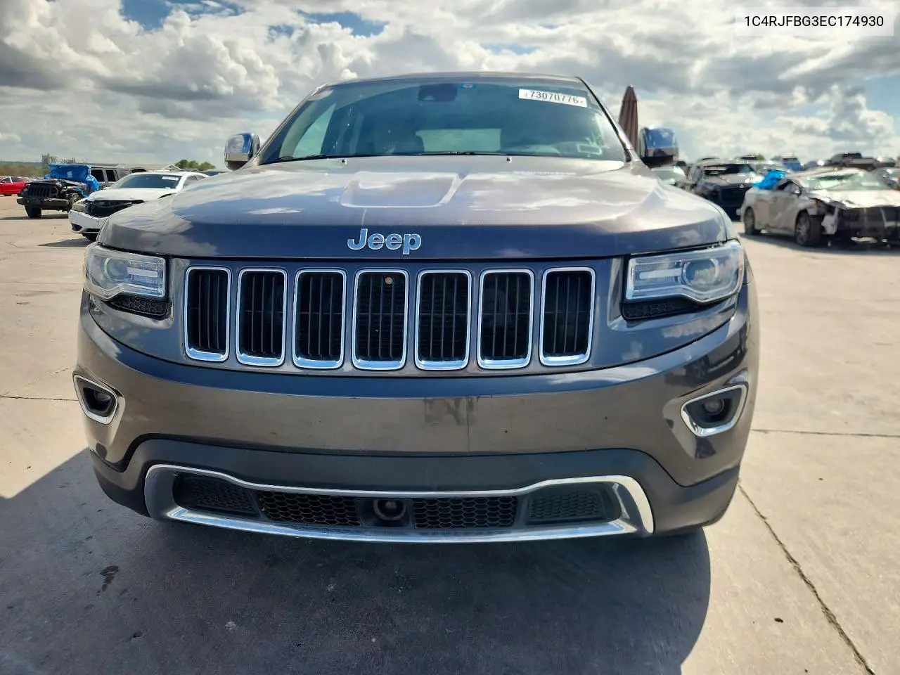 2014 JEEP GRAND CHEROKEE VIN 1C4RJFBG3EC174930 — фото 5