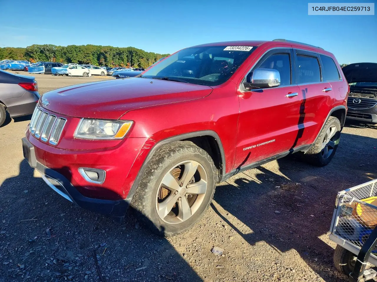 JEEP GRAND CHEROKEE 2014, VIN 1C4RJFBG4EC259713