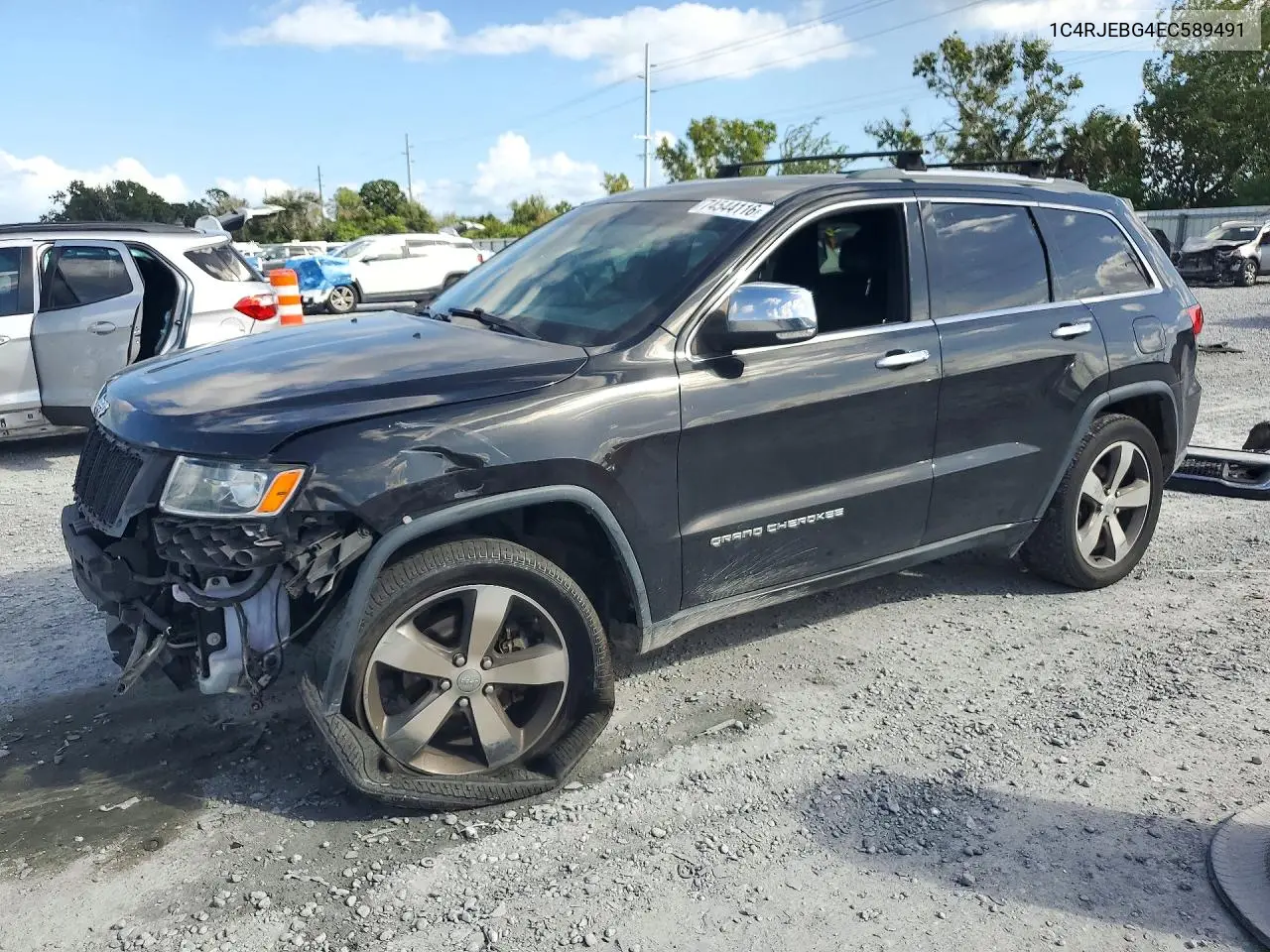 JEEP GRAND CHEROKEE 2014, VIN 1C4RJEBG4EC589491