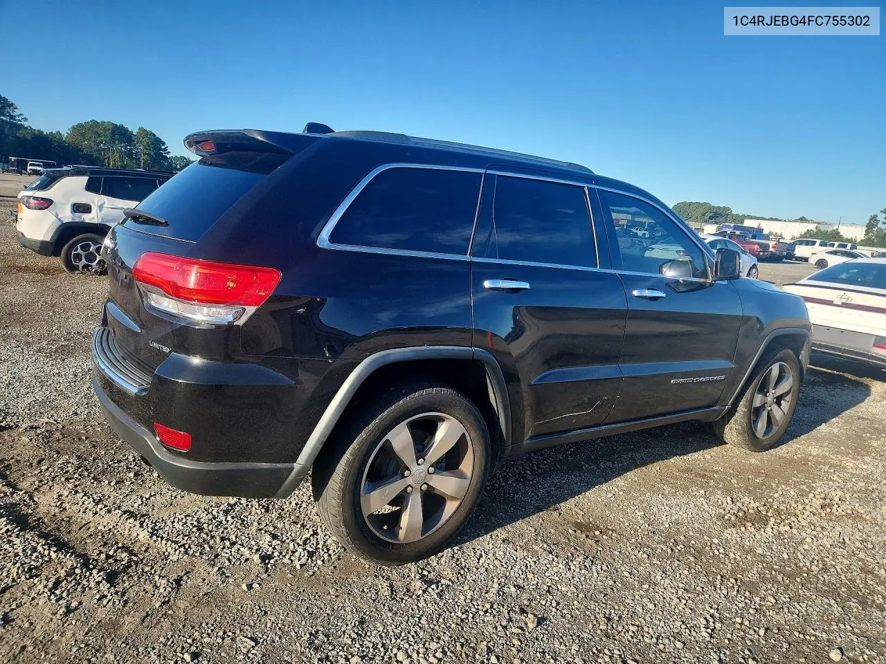 2015 JEEP GRAND CHEROKEE VIN 1C4RJEBG4FC755302 — фото 3