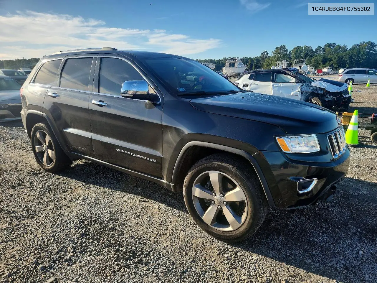 2015 JEEP GRAND CHEROKEE VIN 1C4RJEBG4FC755302 — фото 4