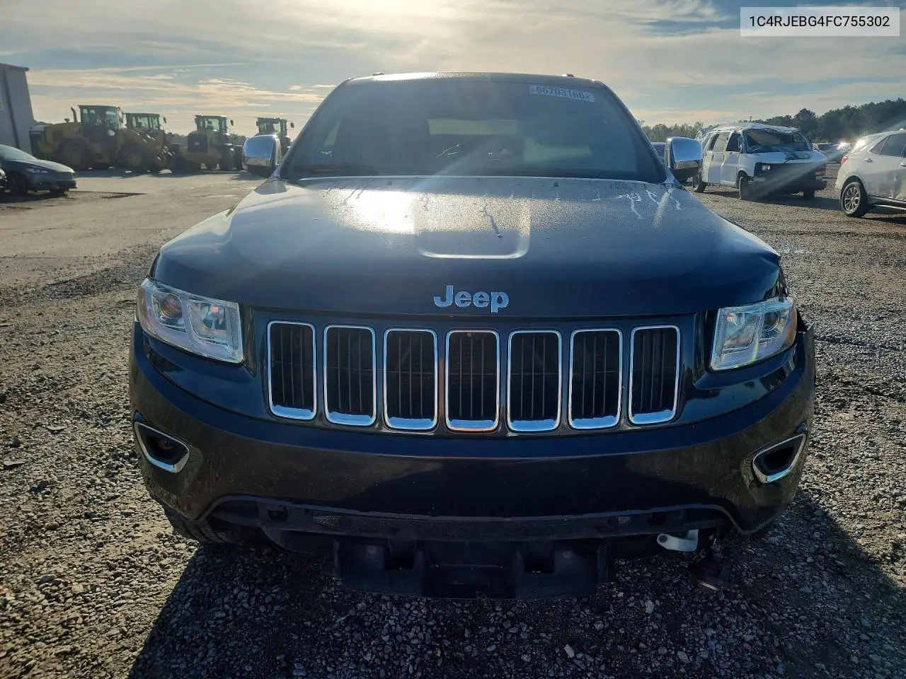 2015 JEEP GRAND CHEROKEE VIN 1C4RJEBG4FC755302 — фото 5