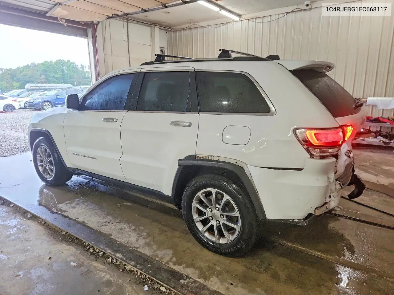2015 JEEP GRAND CHEROKEE VIN 1C4RJEBG1FC668117 — фото 2