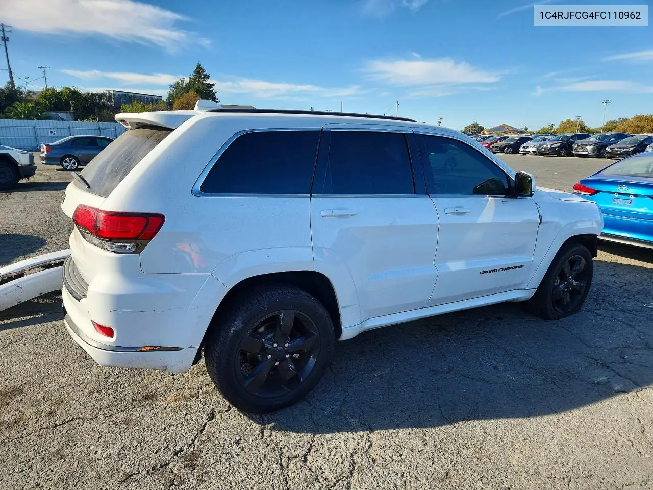 2015 JEEP GRAND CHEROKEE VIN 1C4RJFCG4FC110962 — фото 3