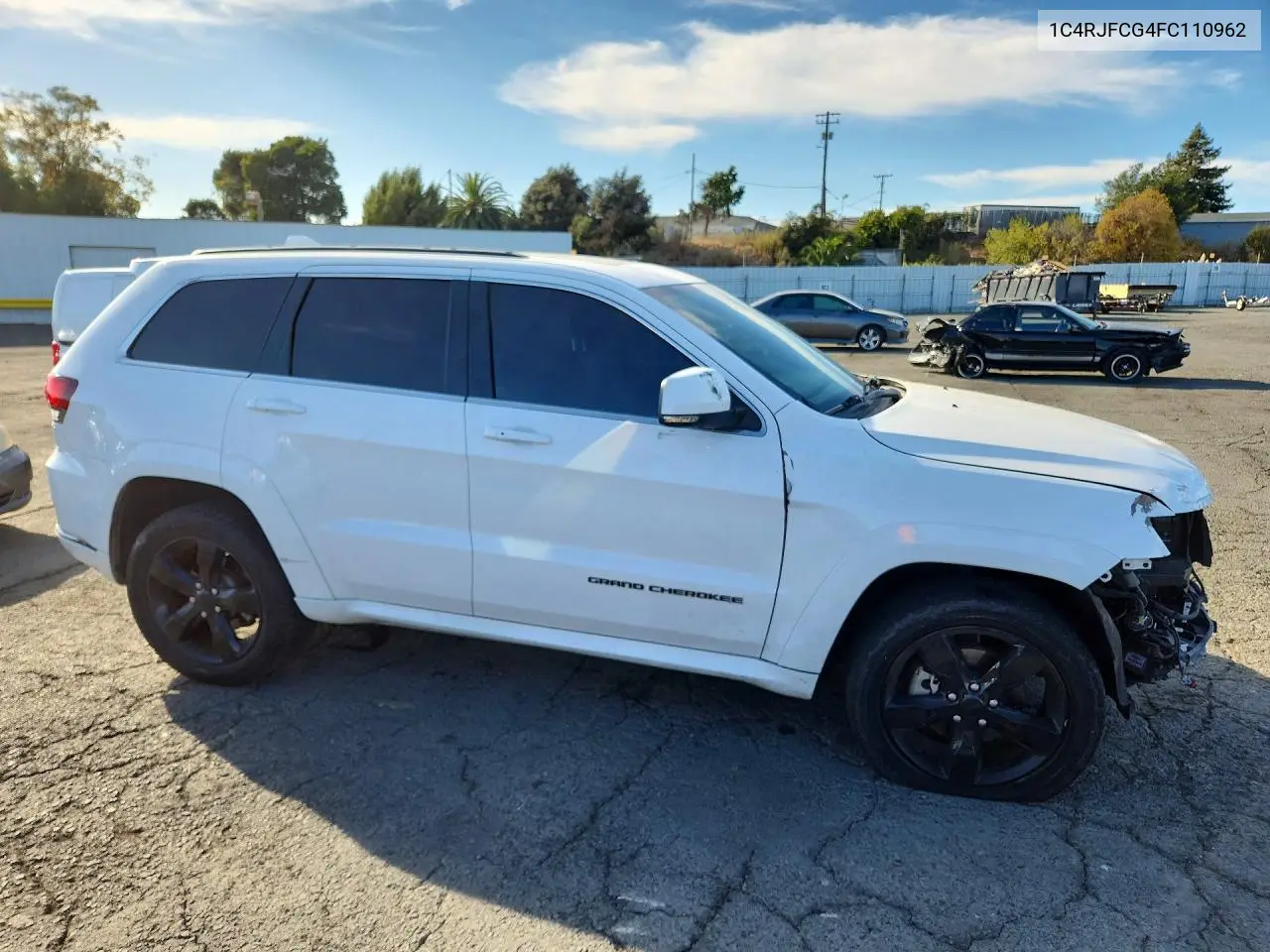 2015 JEEP GRAND CHEROKEE VIN 1C4RJFCG4FC110962 — фото 4