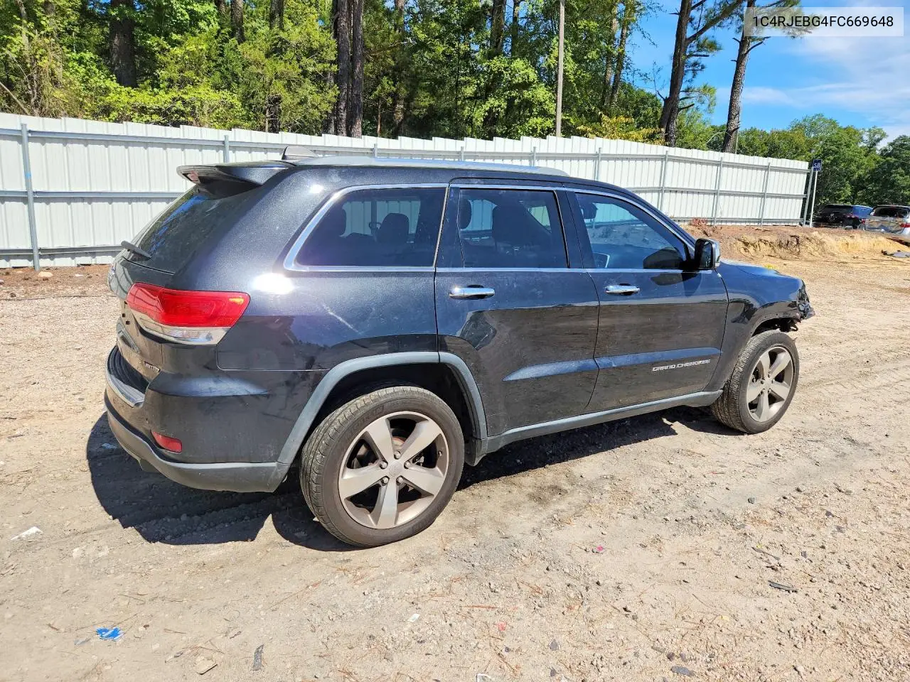 2015 JEEP GRAND CHEROKEE VIN 1C4RJEBG4FC669648 — фото 3