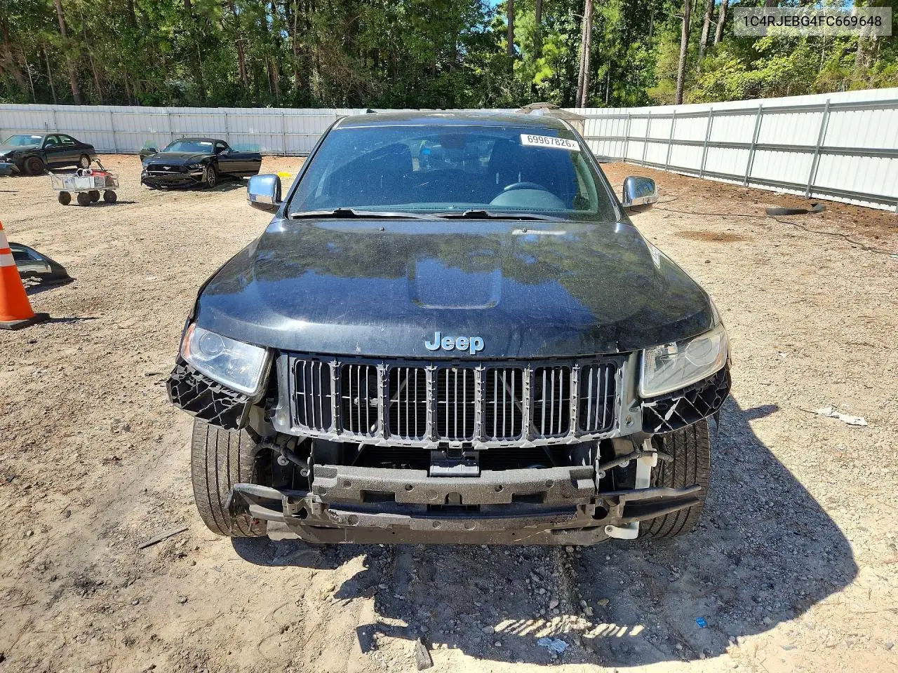 2015 JEEP GRAND CHEROKEE VIN 1C4RJEBG4FC669648 — фото 5