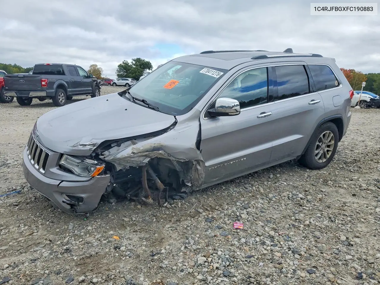 JEEP GRAND CHEROKEE 2015, VIN 1C4RJFBGXFC190883