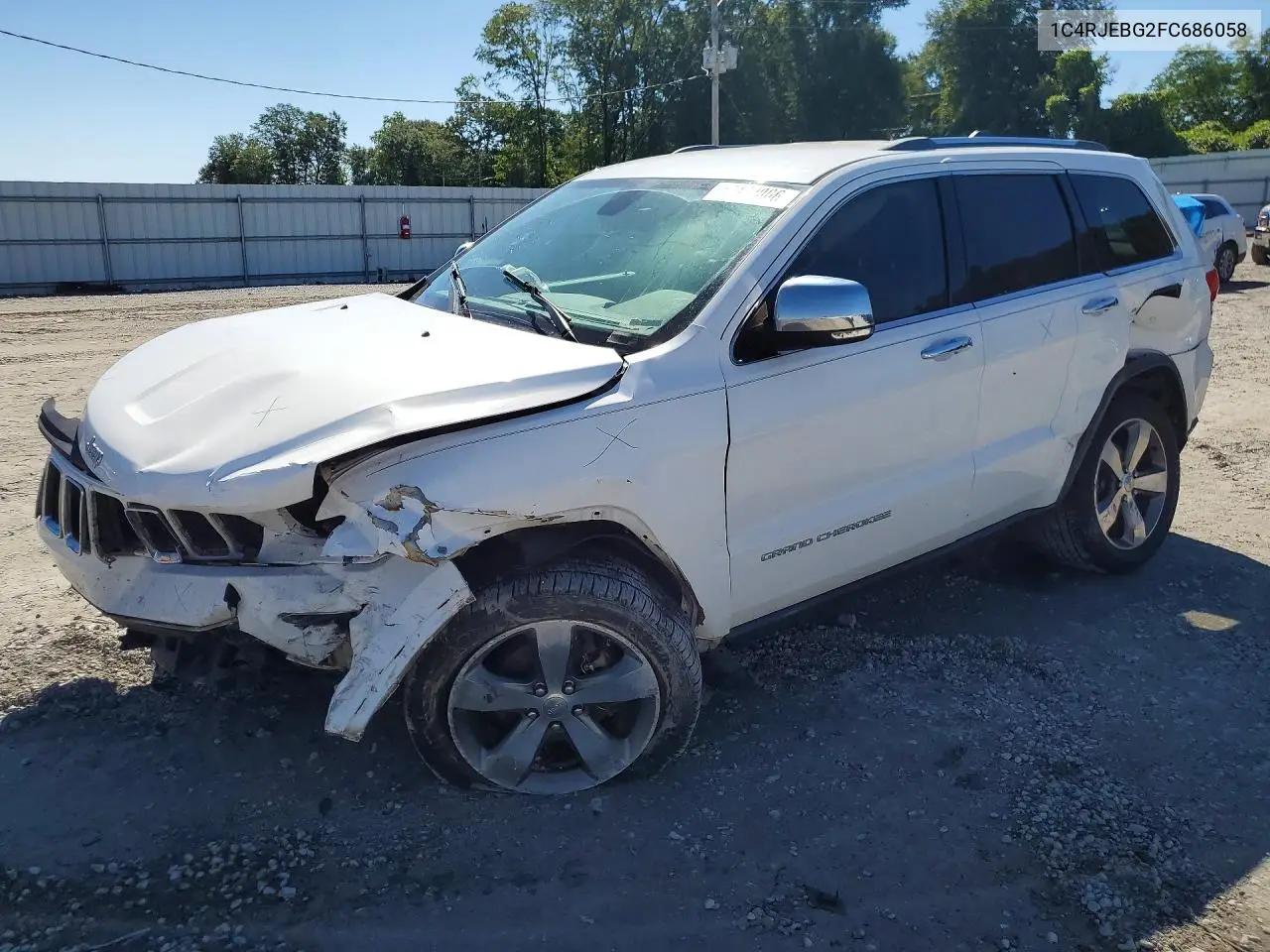 JEEP GRAND CHEROKEE 2015, VIN 1C4RJEBG2FC686058