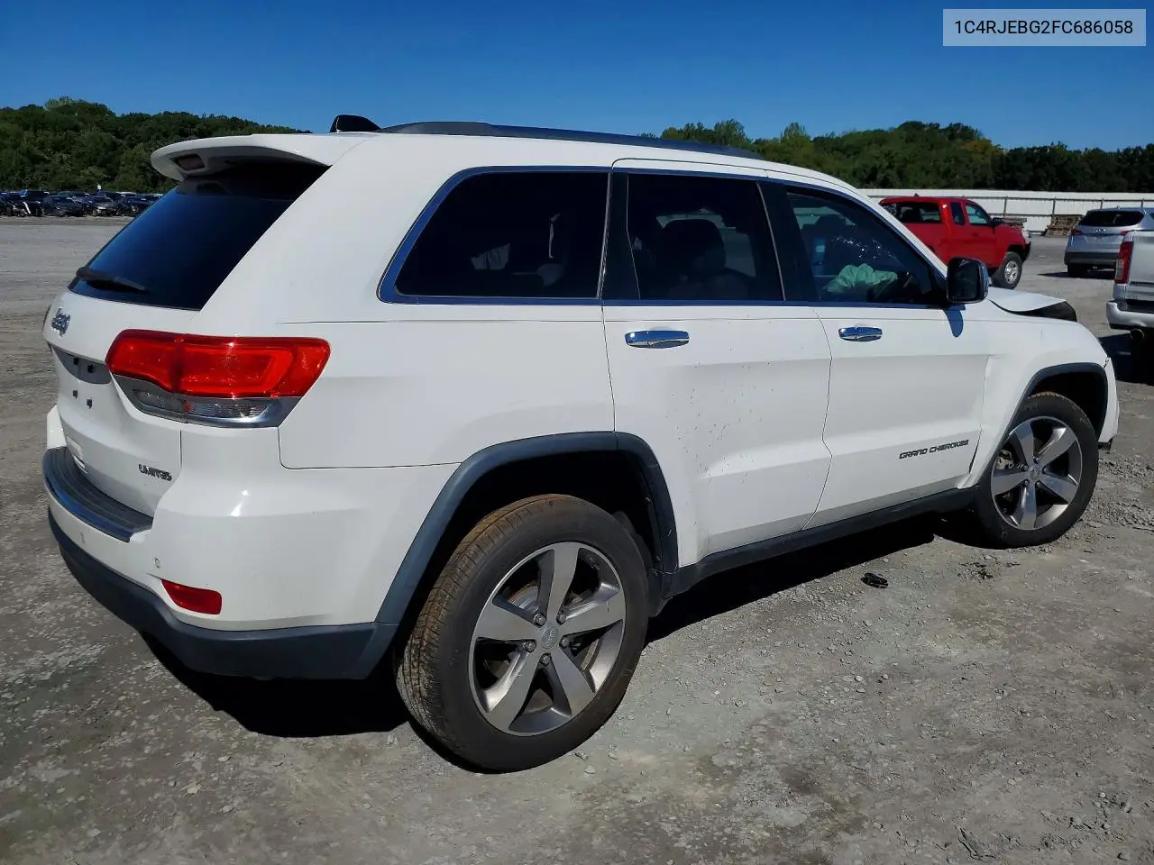 2015 JEEP GRAND CHEROKEE VIN 1C4RJEBG2FC686058 — фото 3