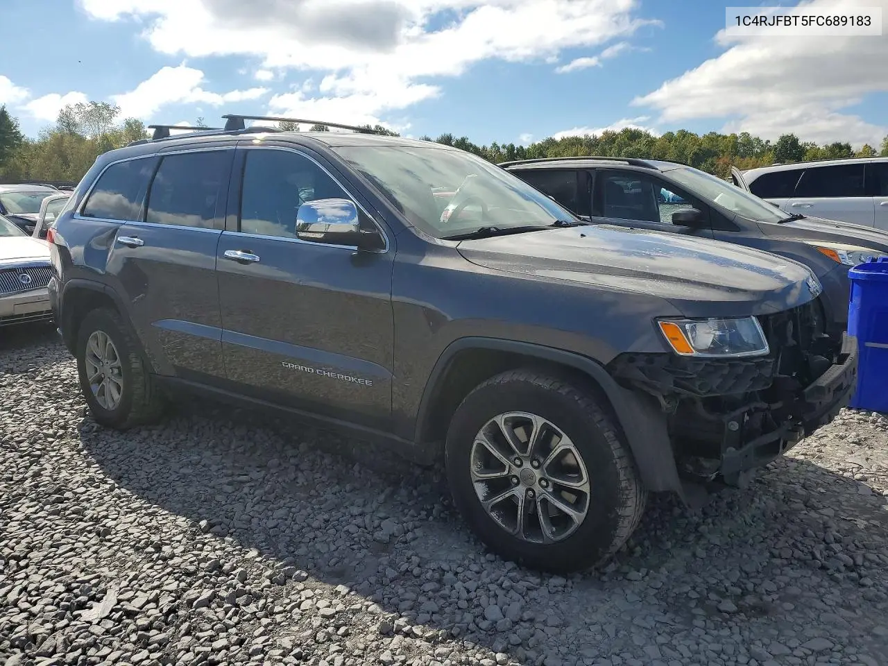 2015 JEEP GRAND CHEROKEE VIN 1C4RJFBT5FC689183 — фото 4