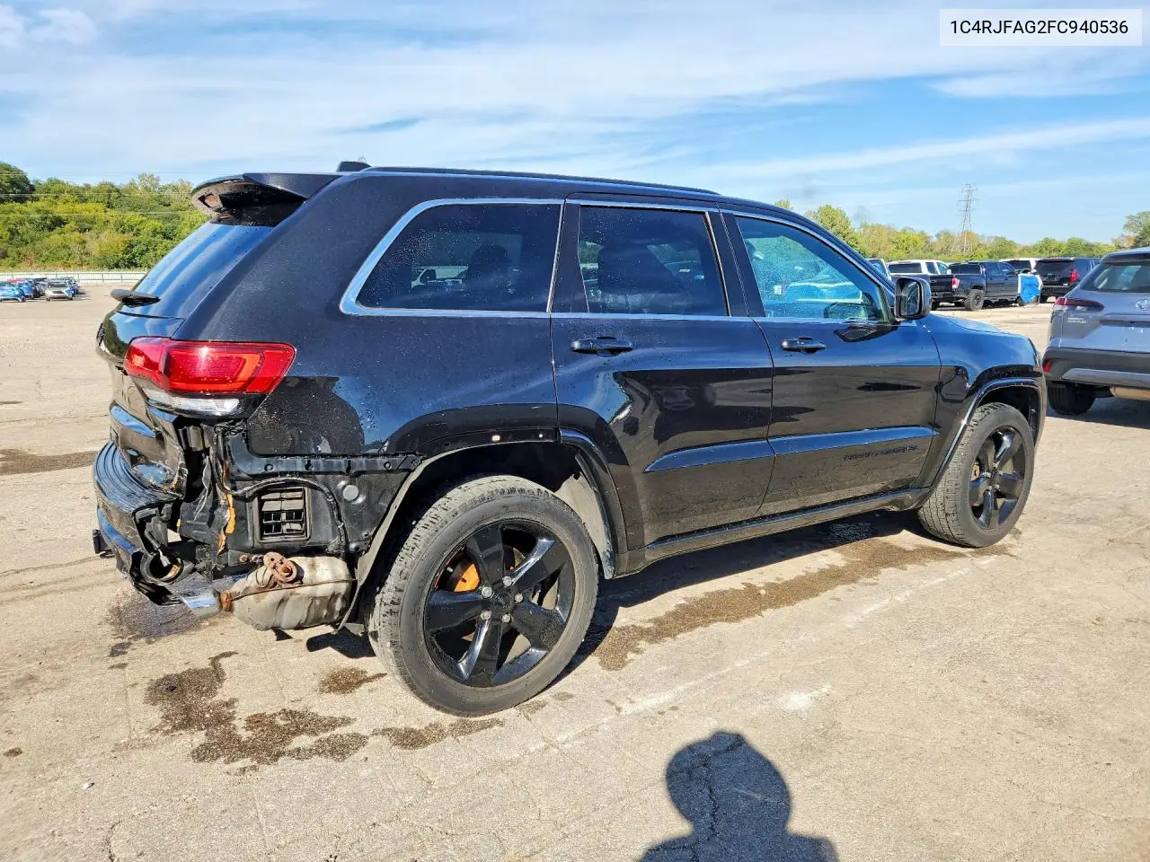 2015 JEEP GRAND CHEROKEE VIN 1C4RJFAG2FC940536 — фото 3