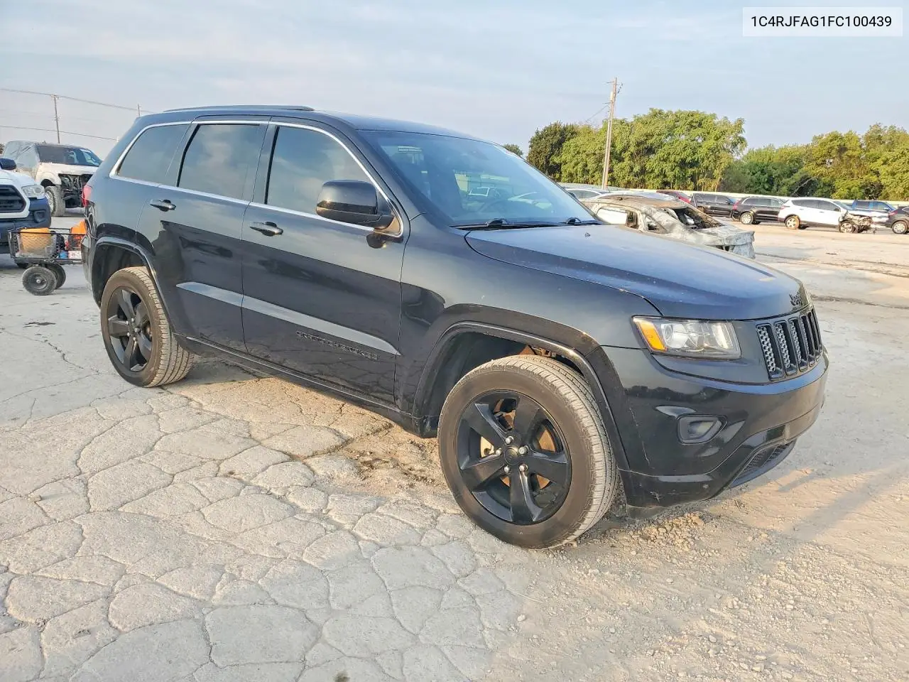 2015 JEEP GRAND CHEROKEE VIN 1C4RJFAG1FC100439 — фото 4
