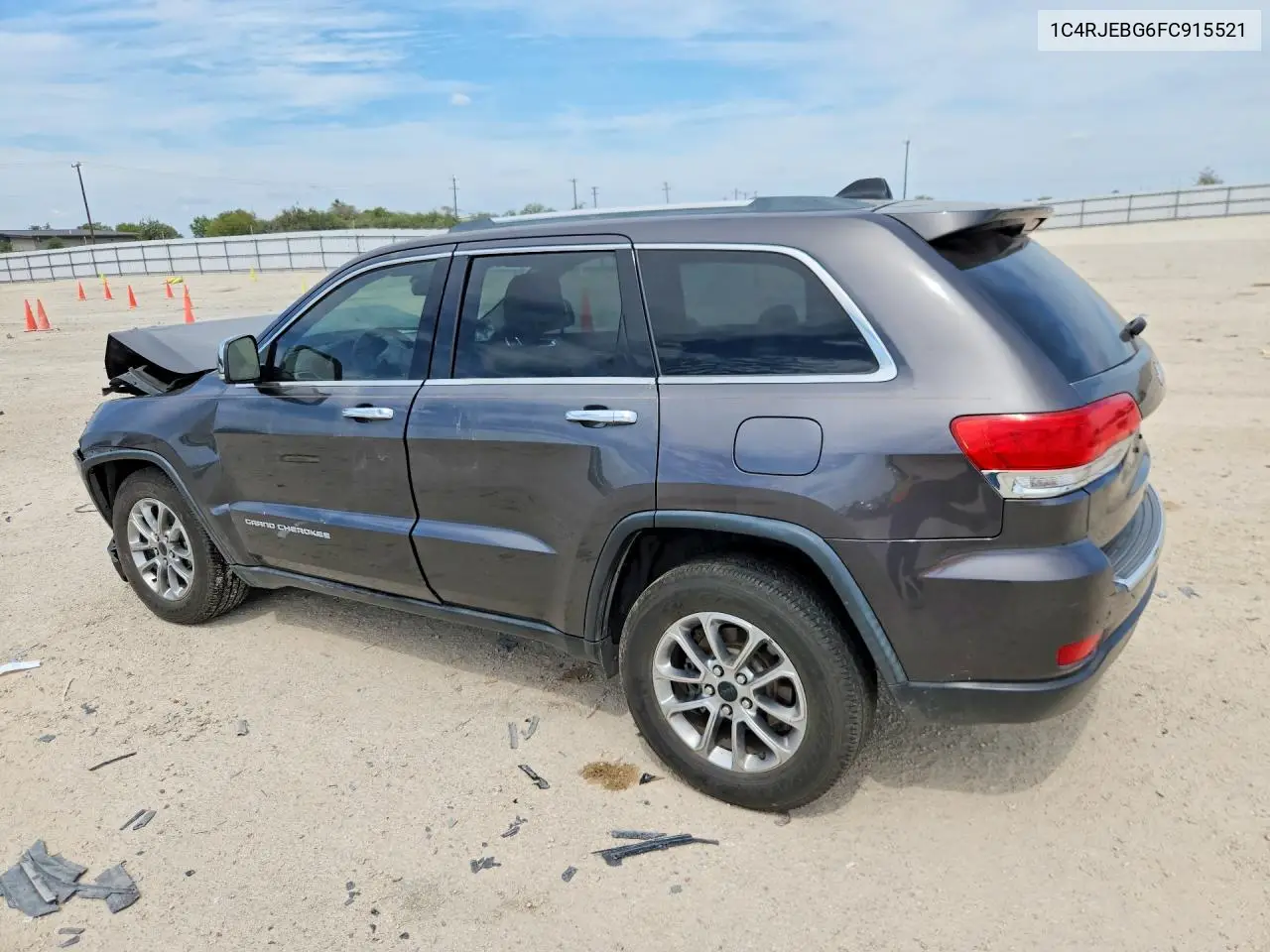 2015 JEEP GRAND CHEROKEE VIN 1C4RJEBG6FC915521 — фото 2