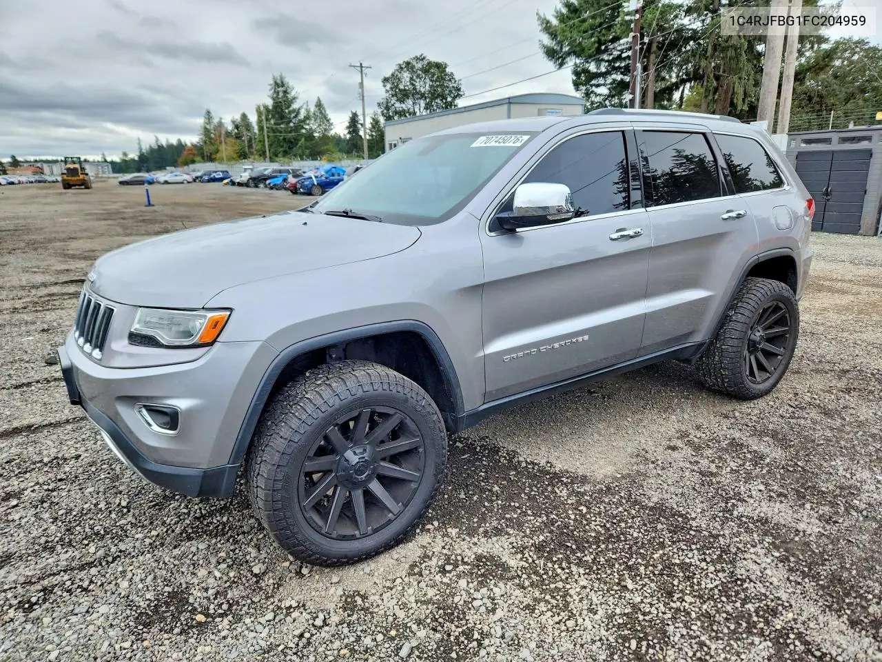 JEEP GRAND CHEROKEE 2015, VIN 1C4RJFBG1FC204959