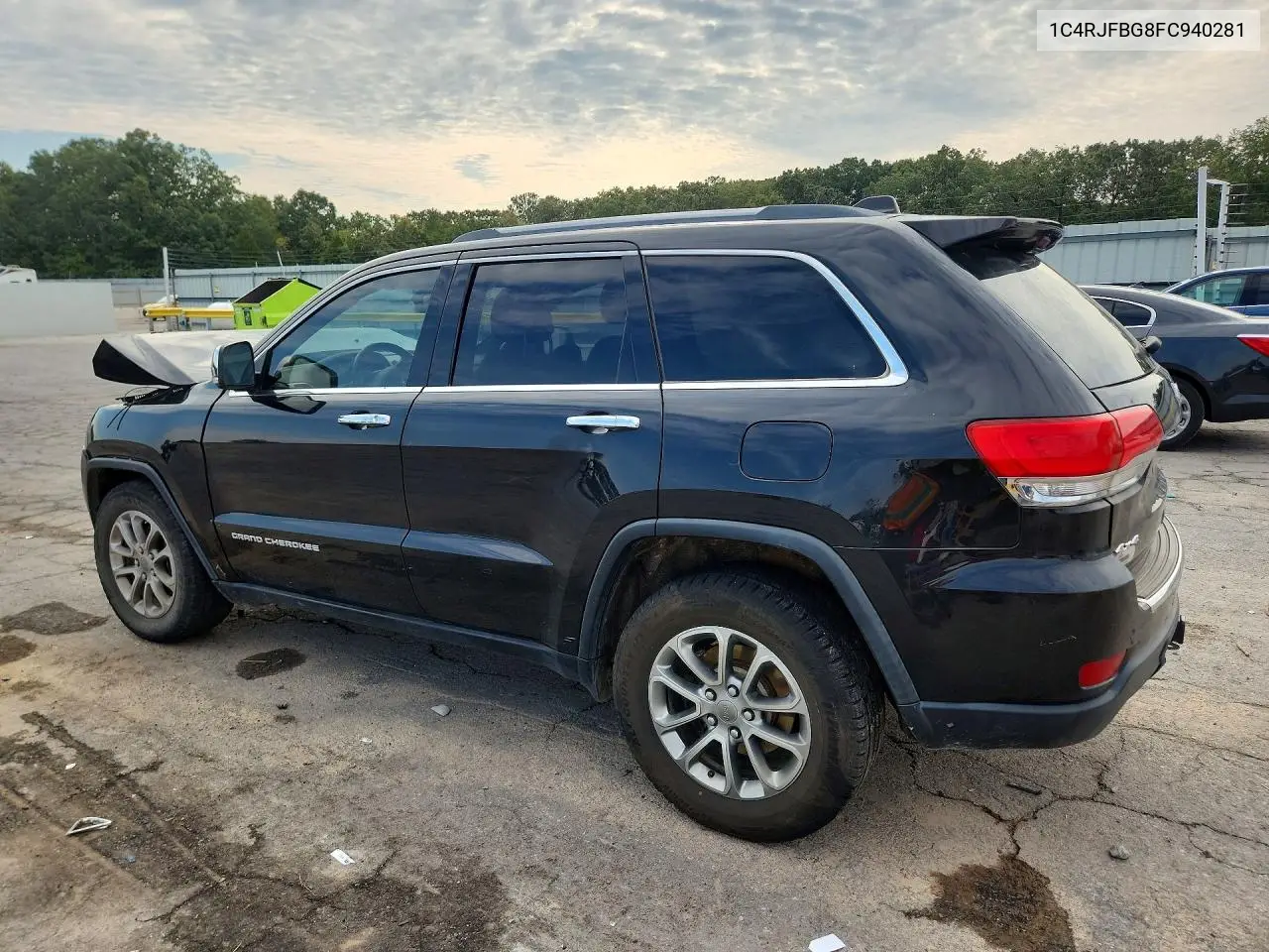 2015 JEEP GRAND CHEROKEE VIN 1C4RJFBG8FC940281 — фото 2