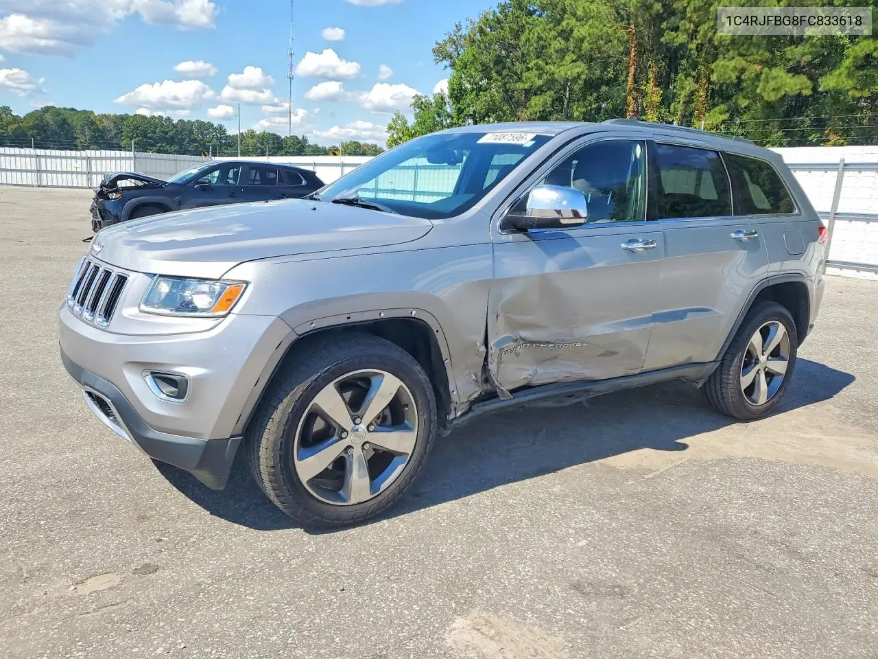 JEEP GRAND CHEROKEE 2015, VIN 1C4RJFBG8FC833618