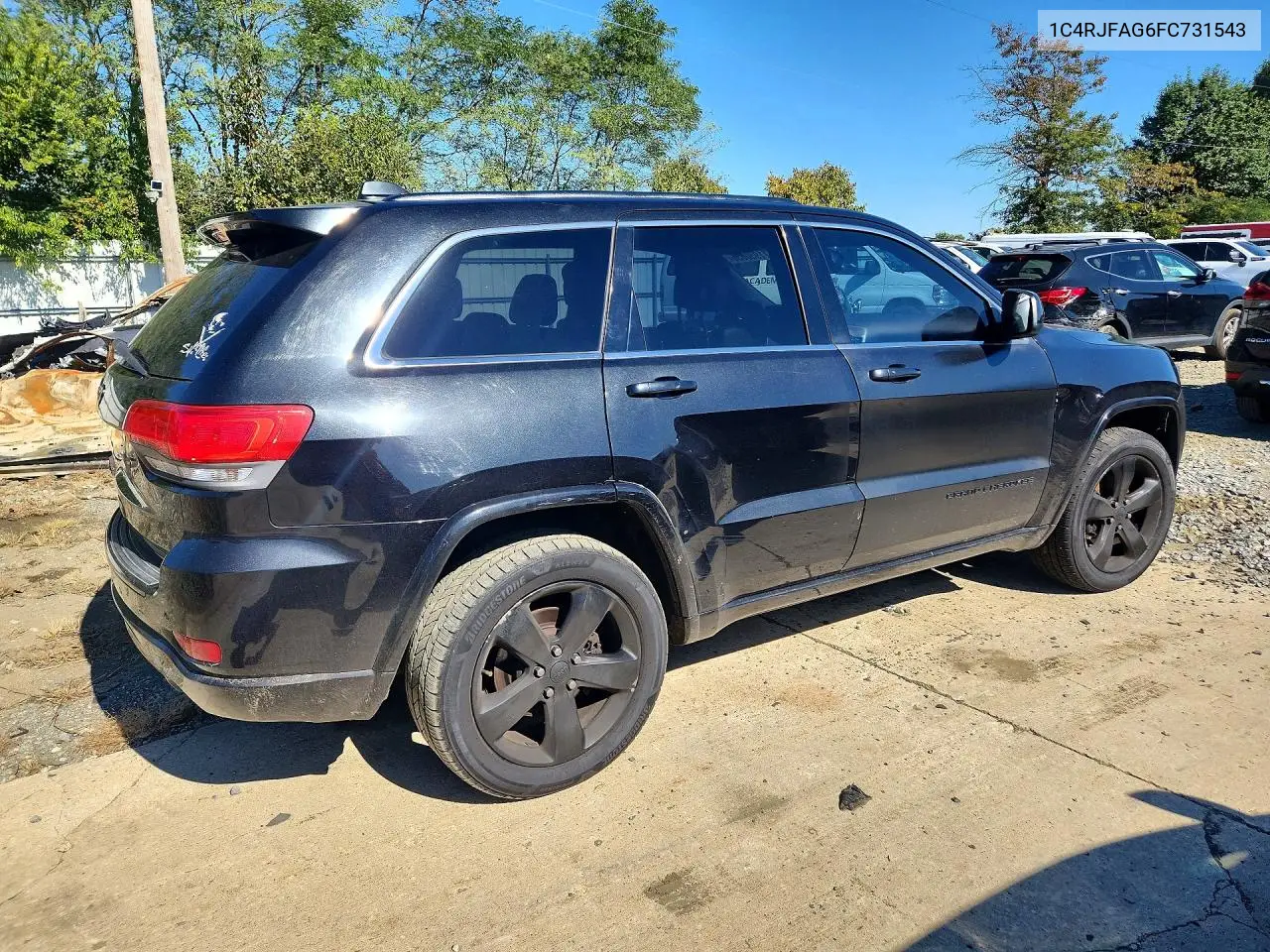 2015 JEEP GRAND CHEROKEE VIN 1C4RJFAG6FC731543 — фото 3