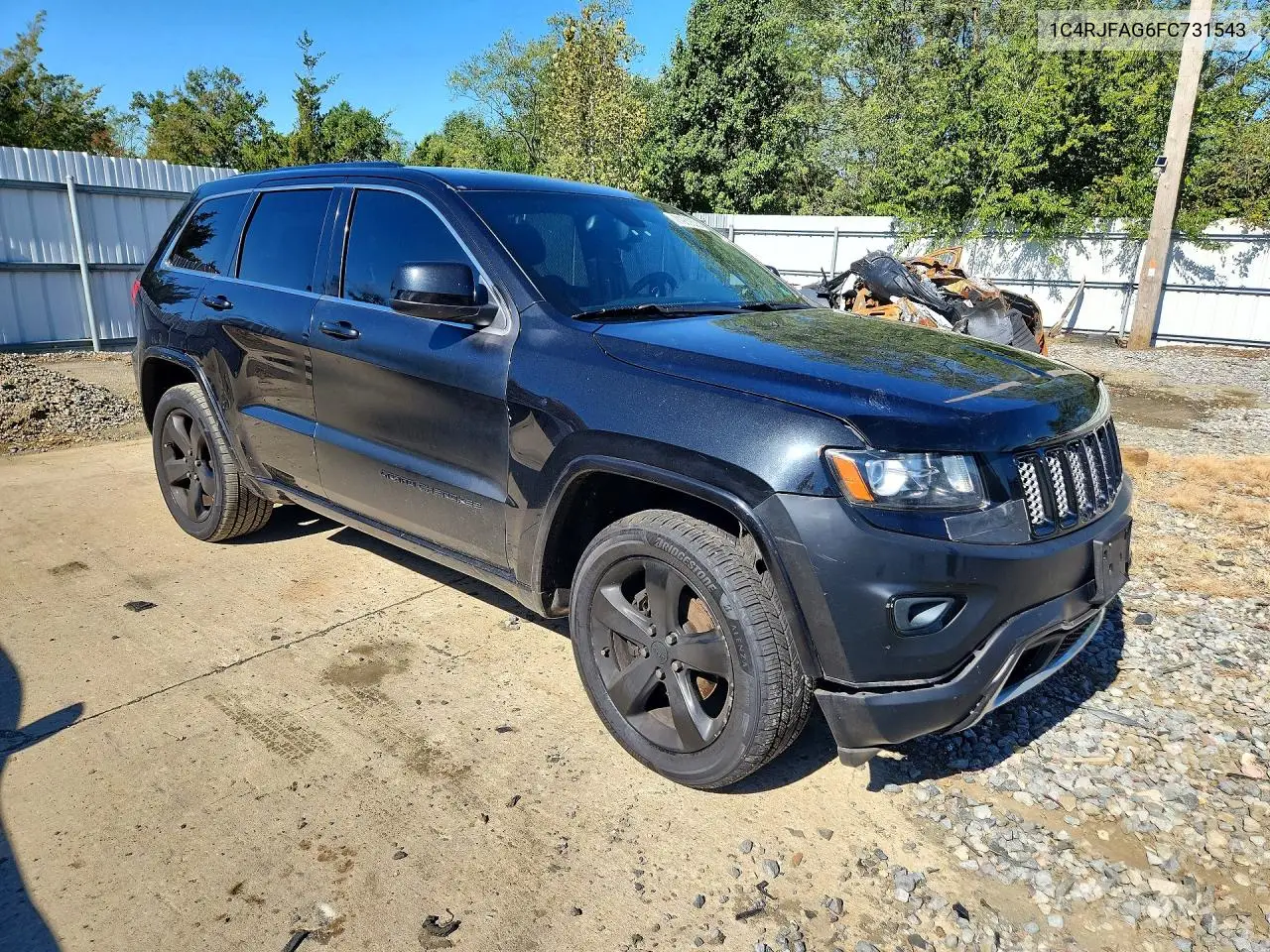 2015 JEEP GRAND CHEROKEE VIN 1C4RJFAG6FC731543 — фото 4