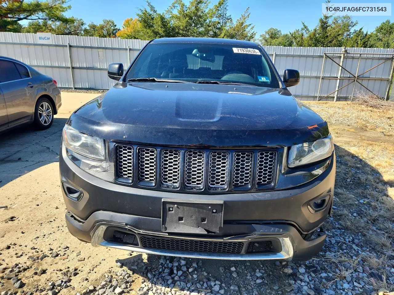 2015 JEEP GRAND CHEROKEE VIN 1C4RJFAG6FC731543 — фото 5