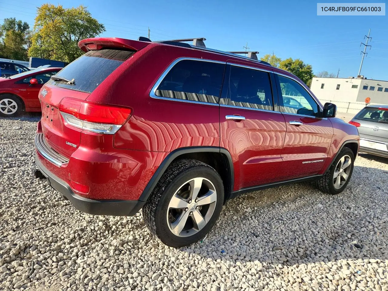 2015 JEEP GRAND CHEROKEE VIN 1C4RJFBG9FC661003 — фото 3