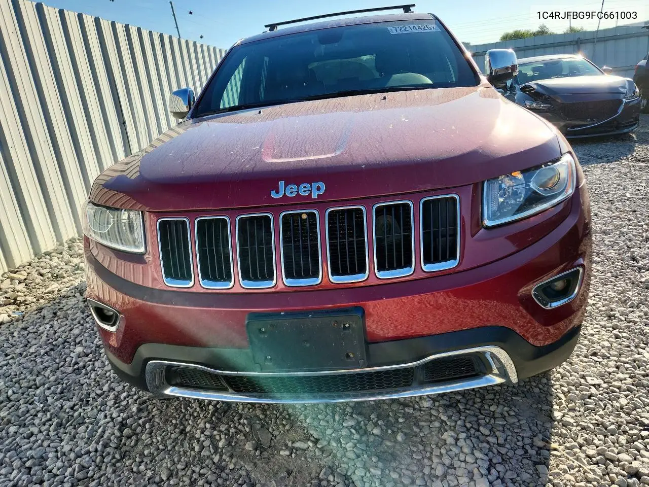2015 JEEP GRAND CHEROKEE VIN 1C4RJFBG9FC661003 — фото 5