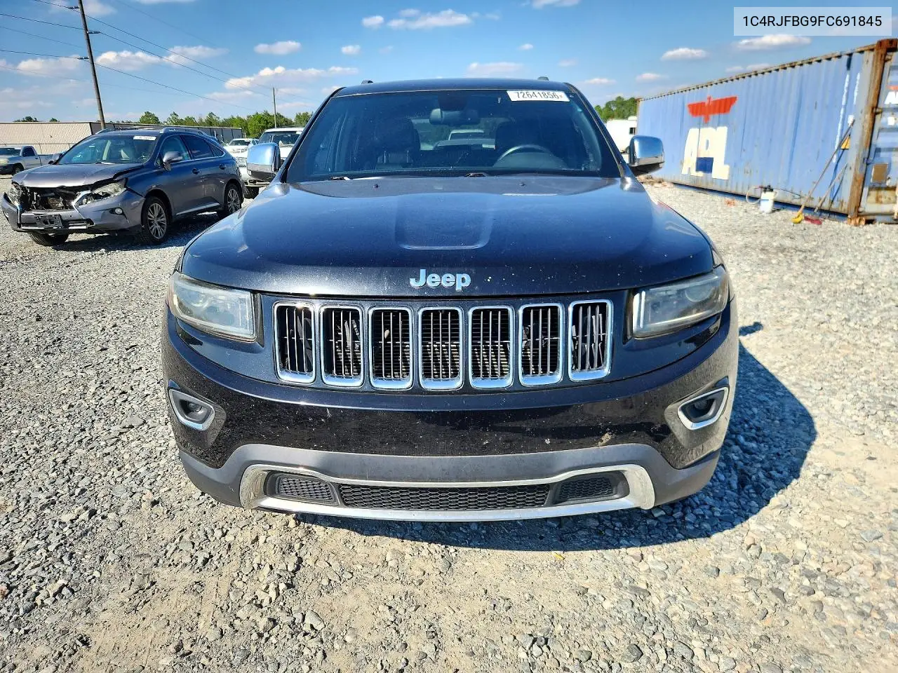 2015 JEEP GRAND CHEROKEE VIN 1C4RJFBG9FC691845 — фото 5