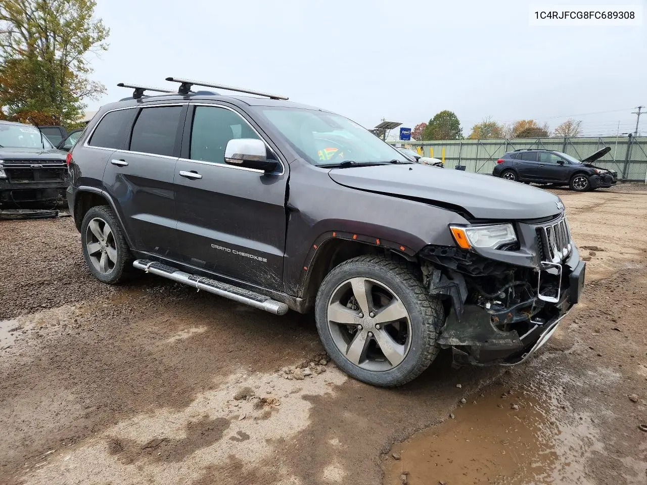 2015 JEEP GRAND CHEROKEE VIN 1C4RJFCG8FC689308 — фото 4
