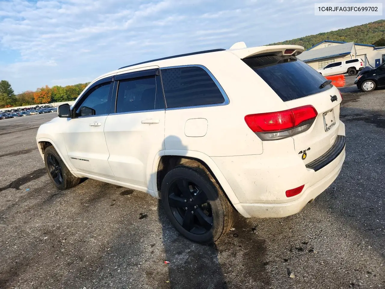 2015 JEEP GRAND CHEROKEE VIN 1C4RJFAG3FC699702 — фото 2