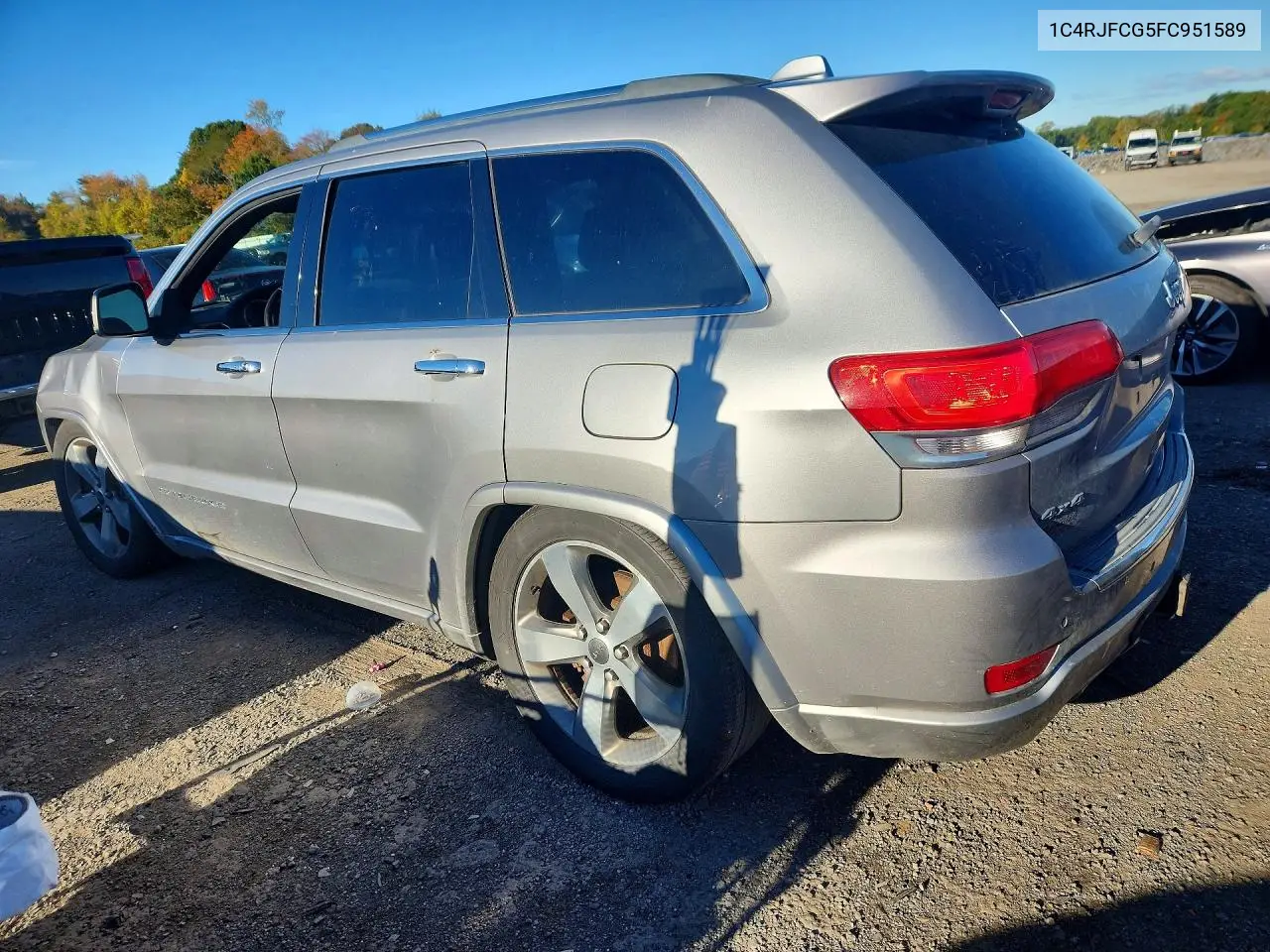 2015 JEEP GRAND CHEROKEE VIN 1C4RJFCG5FC951589 — фото 2