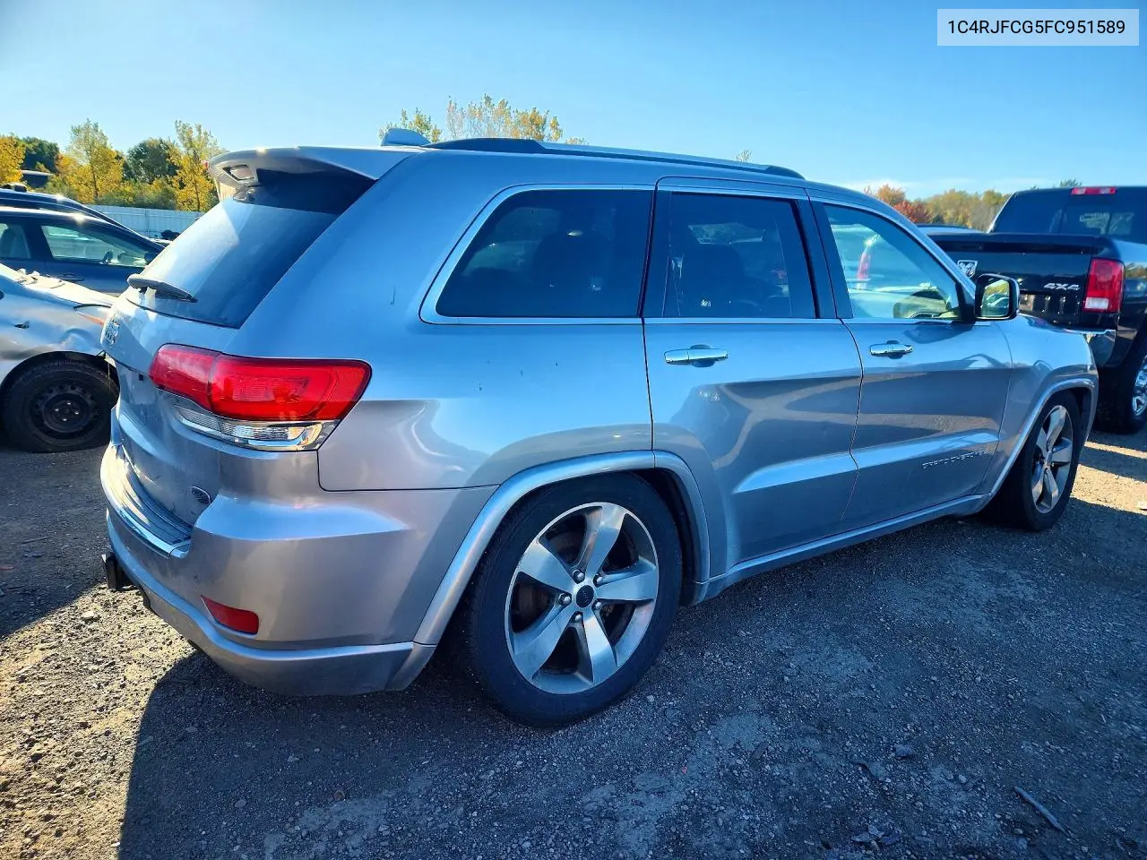 2015 JEEP GRAND CHEROKEE VIN 1C4RJFCG5FC951589 — фото 3