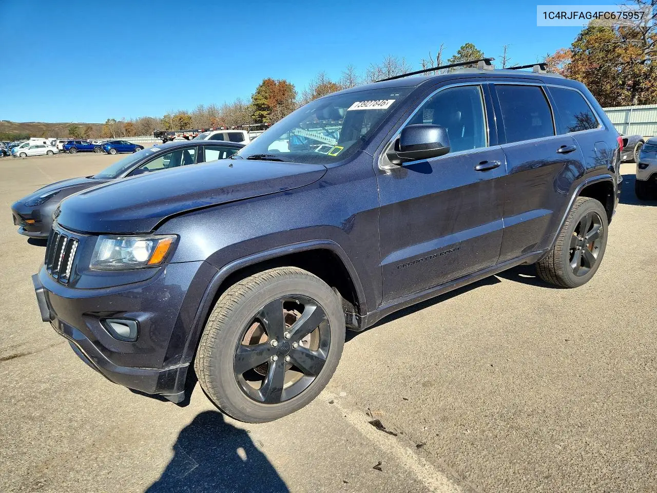 JEEP GRAND CHEROKEE 2015, VIN 1C4RJFAG4FC675957