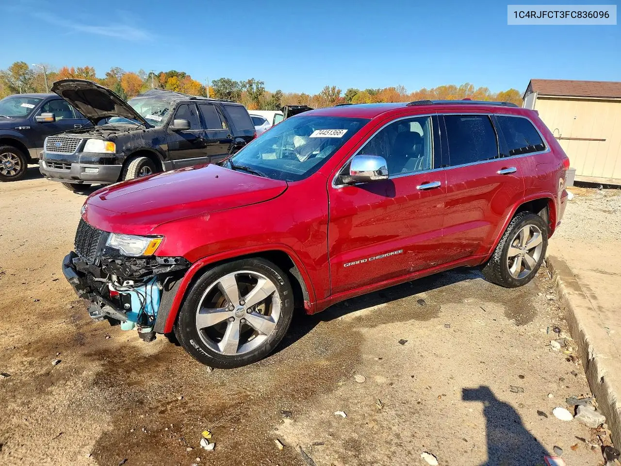 JEEP GRAND CHEROKEE 2015, VIN 1C4RJFCT3FC836096