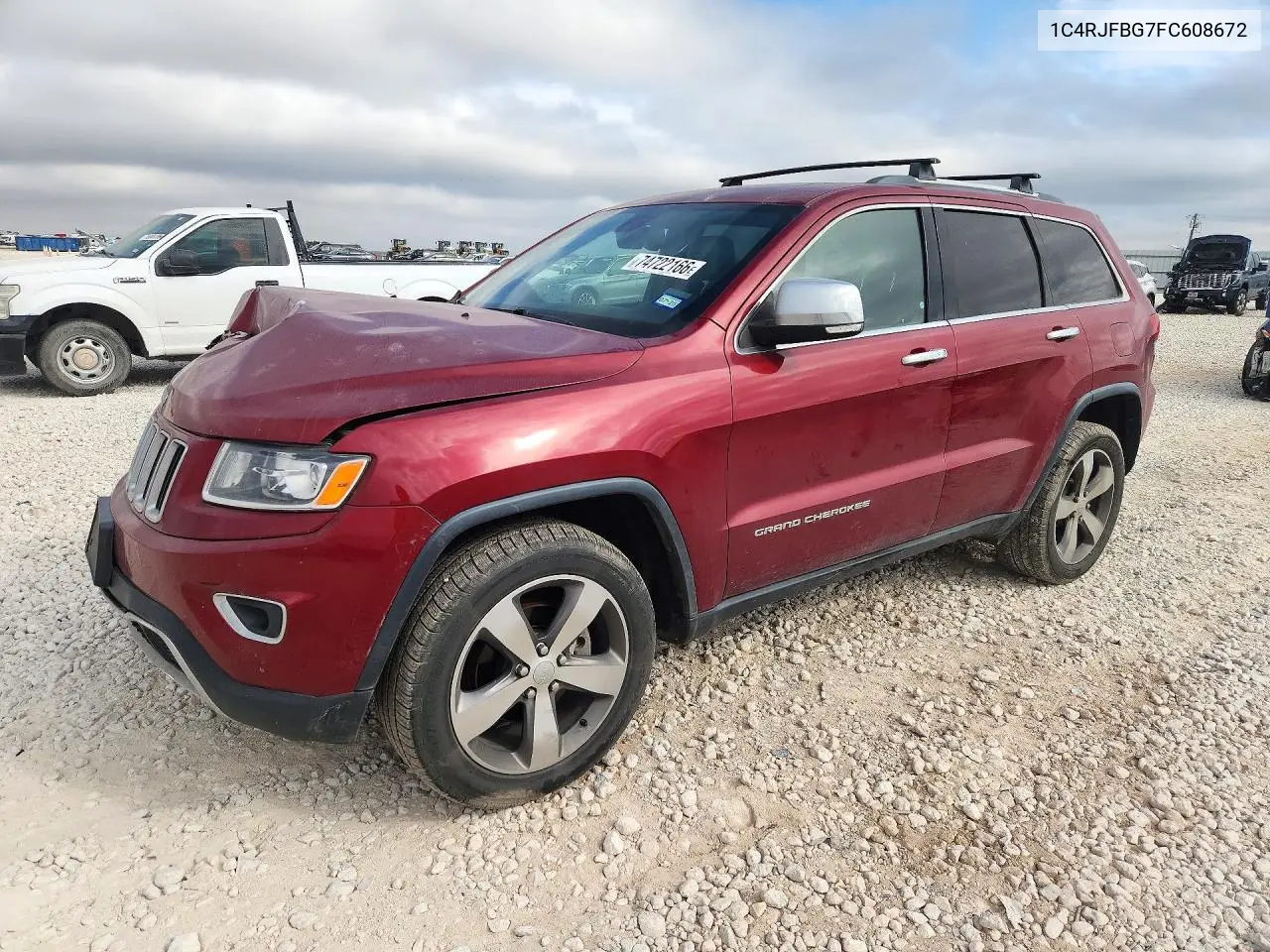 JEEP GRAND CHEROKEE 2015, VIN 1C4RJFBG7FC608672