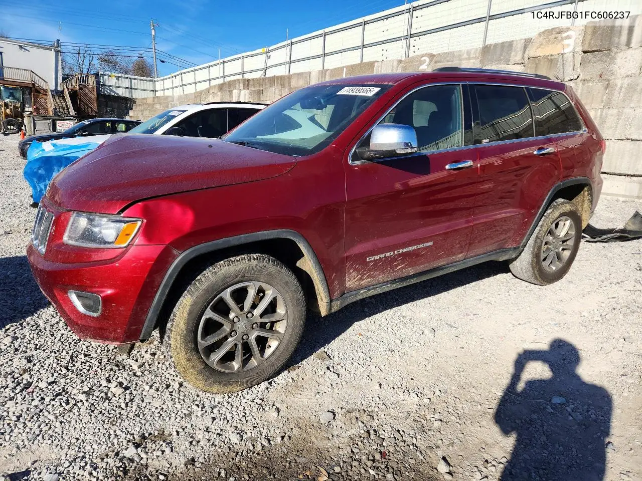 JEEP GRAND CHEROKEE 2015, VIN 1C4RJFBG1FC606237