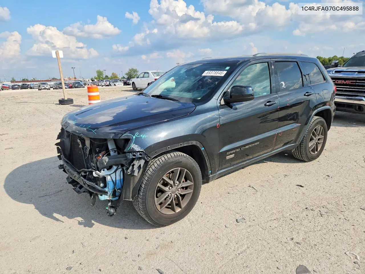 JEEP GRAND CHEROKEE 2016, VIN 1C4RJFAG7GC495888