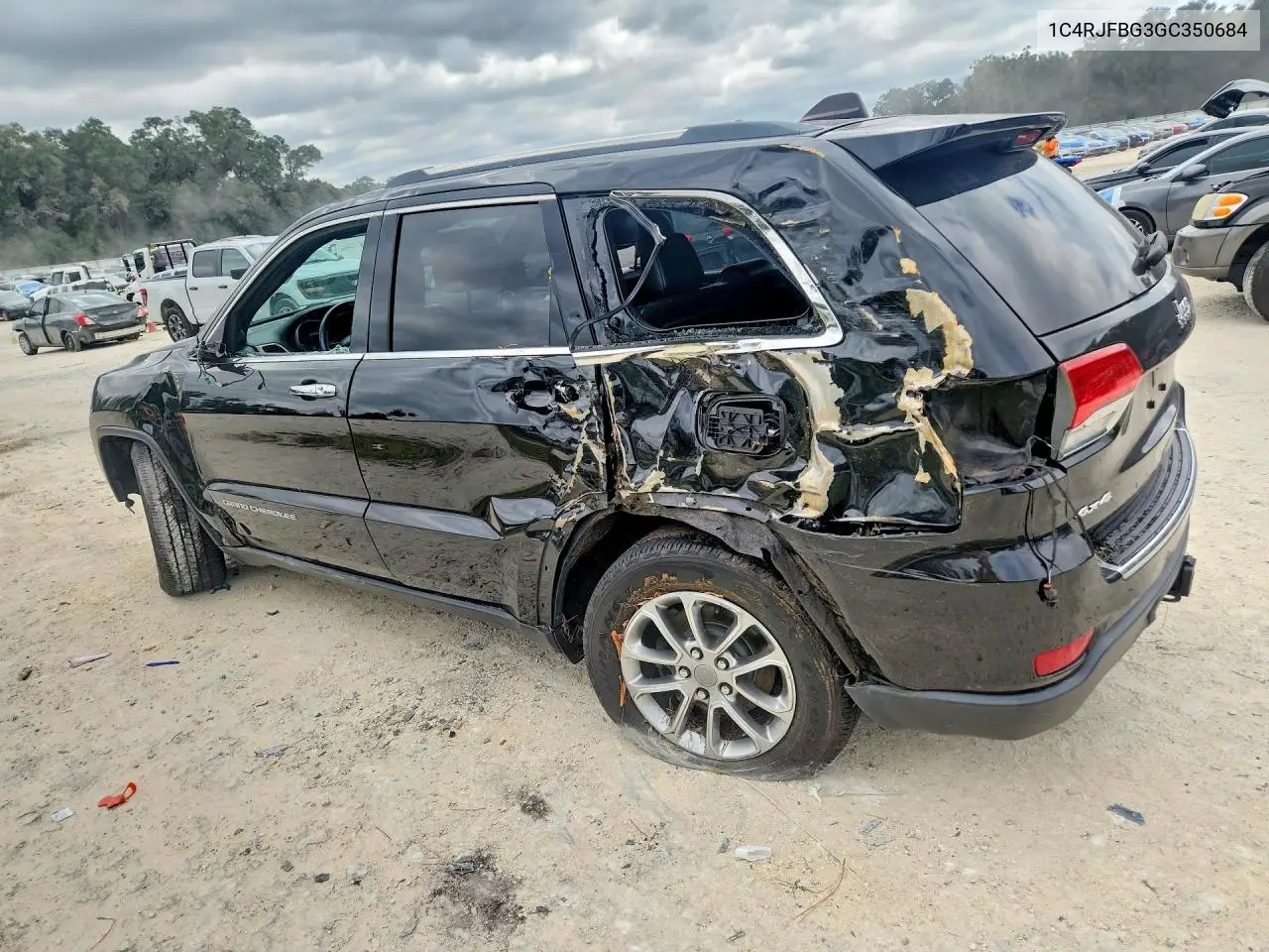 2016 JEEP GRAND CHEROKEE VIN 1C4RJFBG3GC350684 — фото 2