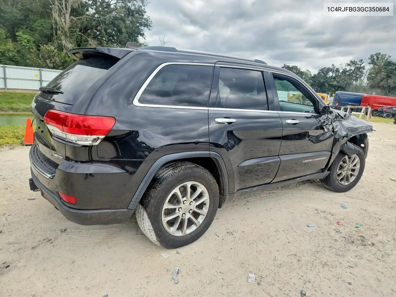 2016 JEEP GRAND CHEROKEE VIN 1C4RJFBG3GC350684 — фото 3