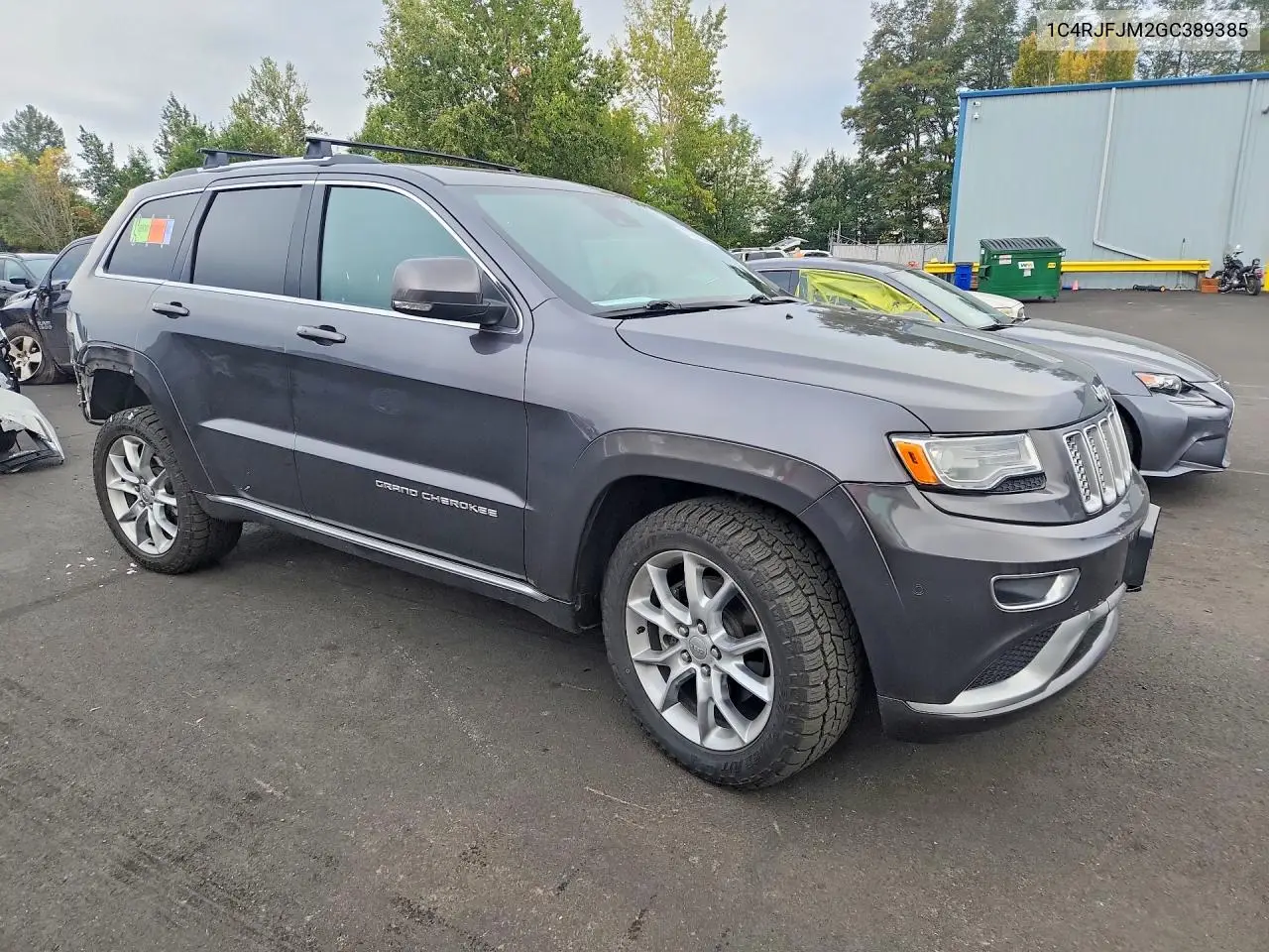 2016 JEEP GRAND CHEROKEE VIN 1C4RJFJM2GC389385 — фото 4