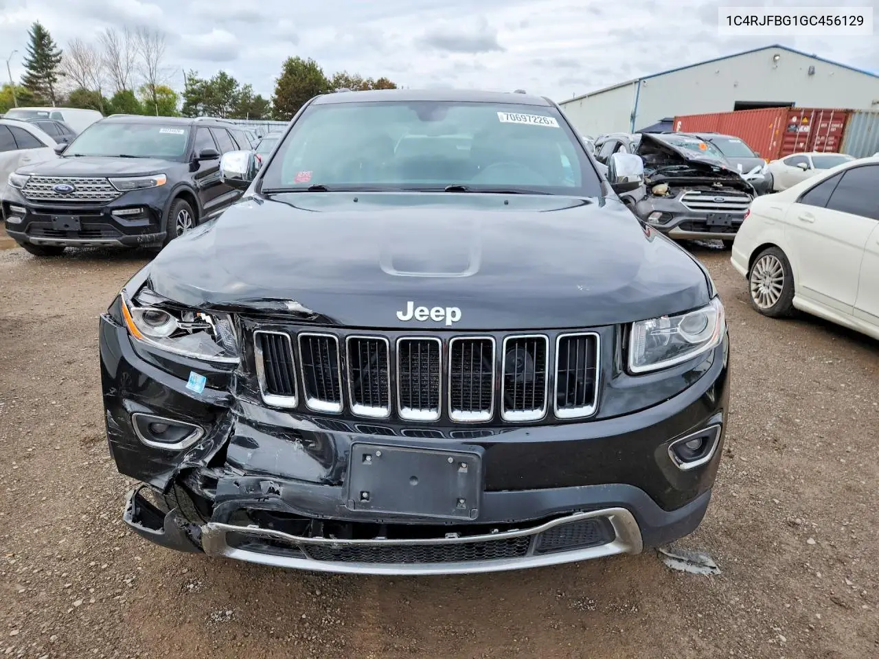 2016 JEEP GRAND CHEROKEE VIN 1C4RJFBG1GC456129 — фото 5