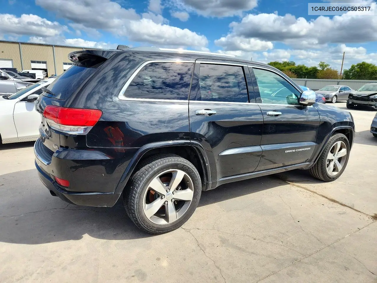 2016 JEEP GRAND CHEROKEE VIN 1C4RJECG6GC505317 — фото 3