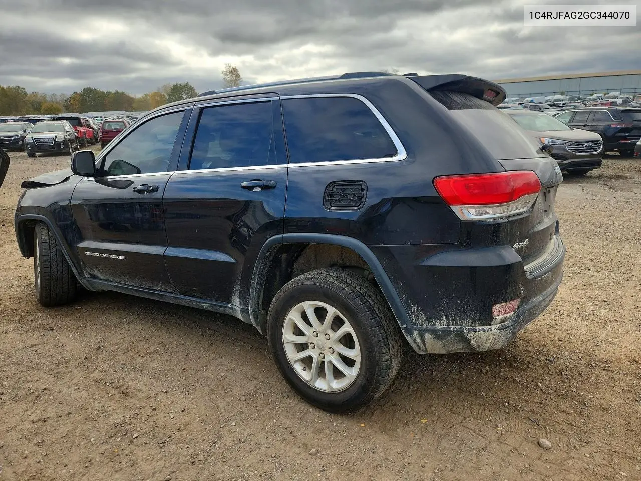2016 JEEP GRAND CHEROKEE VIN 1C4RJFAG2GC344070 — фото 2