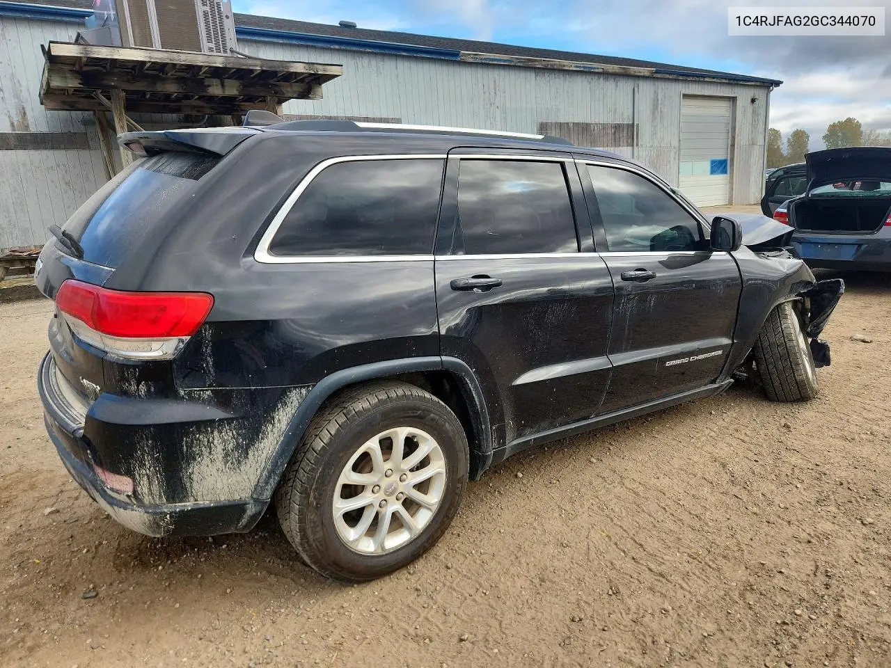 2016 JEEP GRAND CHEROKEE VIN 1C4RJFAG2GC344070 — фото 3