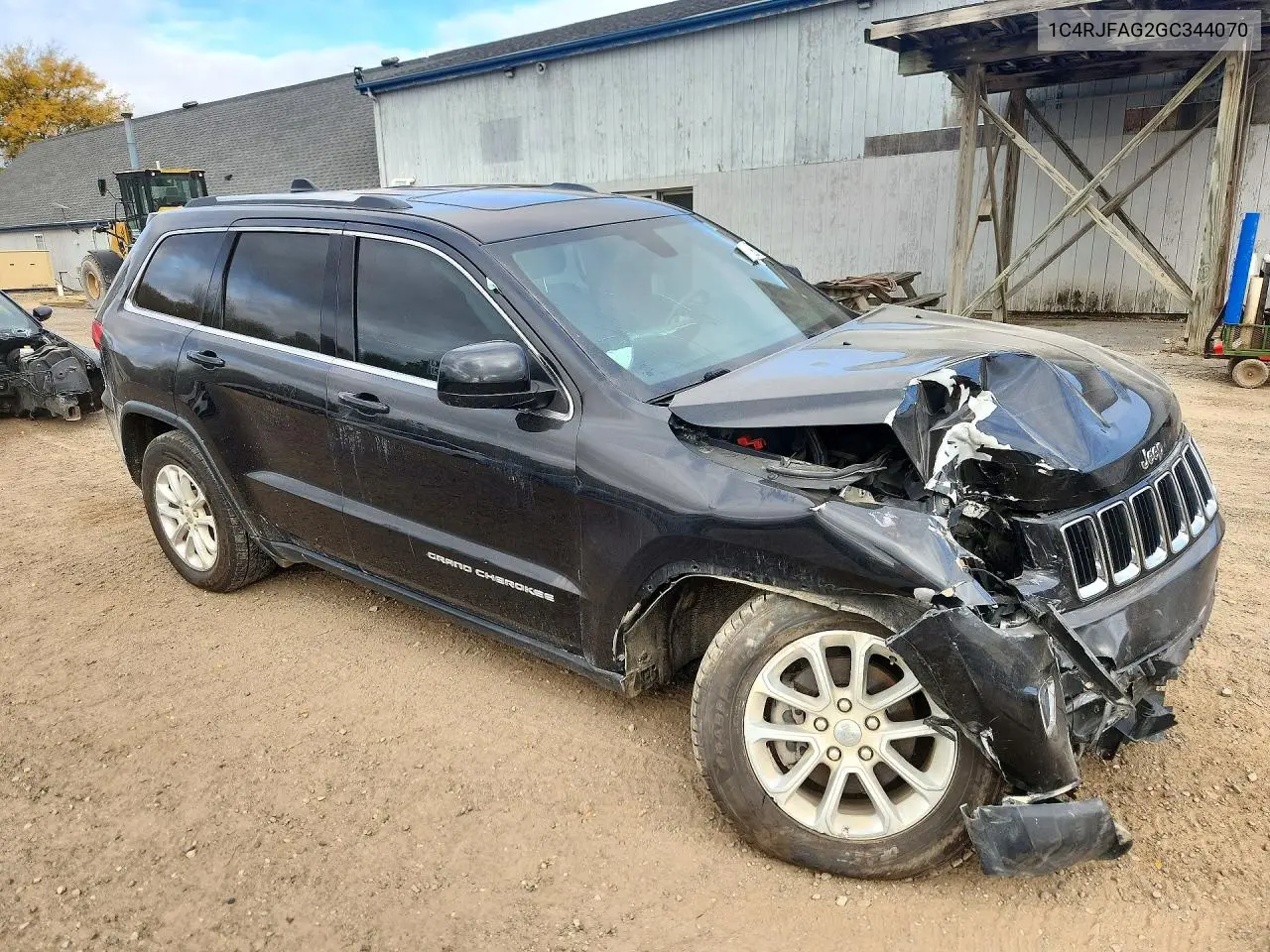 2016 JEEP GRAND CHEROKEE VIN 1C4RJFAG2GC344070 — фото 4