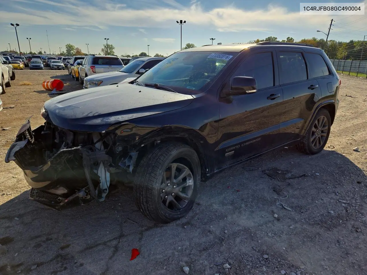 JEEP GRAND CHEROKEE 2016, VIN 1C4RJFBG8GC490004