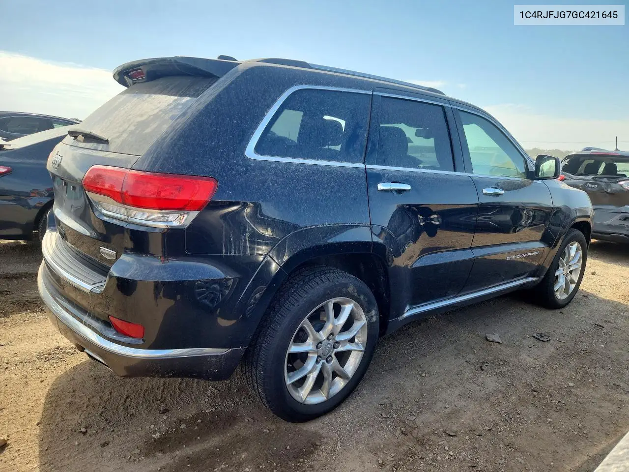 2016 JEEP GRAND CHEROKEE VIN 1C4RJFJG7GC421645 — фото 3